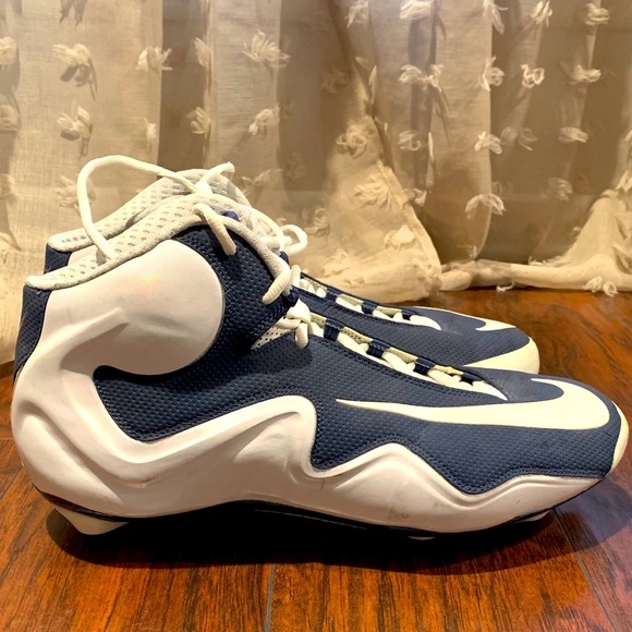 Nike Other - Nike Zoom Flyposite WHITE NAVY FOOTBALL CLEATS Sports Athletic Football